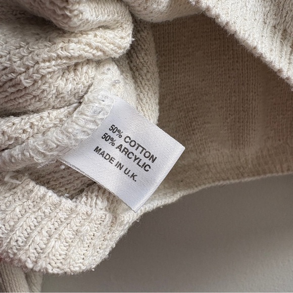 Cream Sweater with Black Mustache Design - Picture 6 of 8